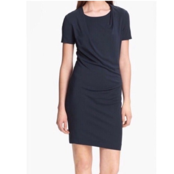 Halston Heritage Asymmetrical Drape professional Dress size 10 - Picture 7 of 7